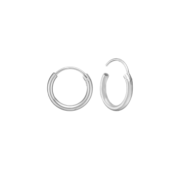 RHOD. SØLV CREOL 14MM, TRÅD 2 MM M/VIPPE, från Aagaard