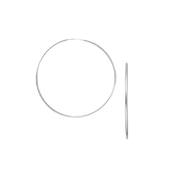 RHOD. SØLV CREOL 40MM, TRÅD 1,2 MM VIPPE, från Aagaard