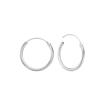 RHOD. SØLV CREOL 19MM, TRÅD 1,5 MM M/VIP, från Aagaard