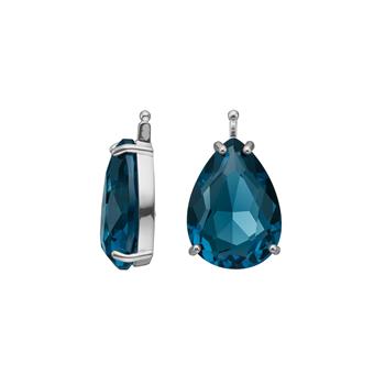 Glas facet m/rh sølv, från Heinzendorff