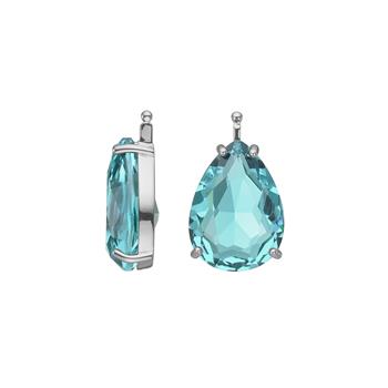 Glas facet m/rh sølv, från Heinzendorff