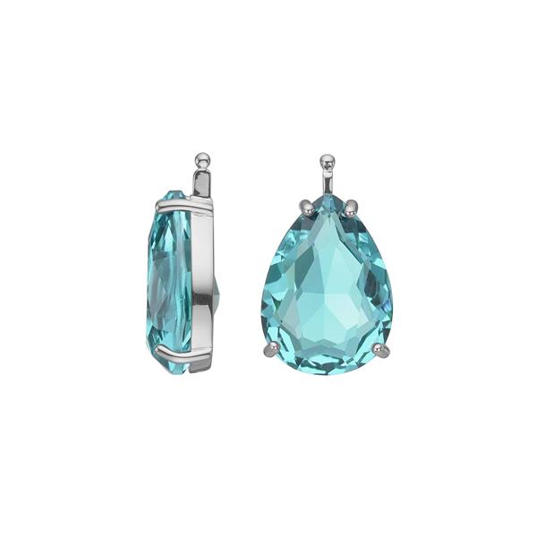 Glas facet m/rh sølv, från Heinzendorff