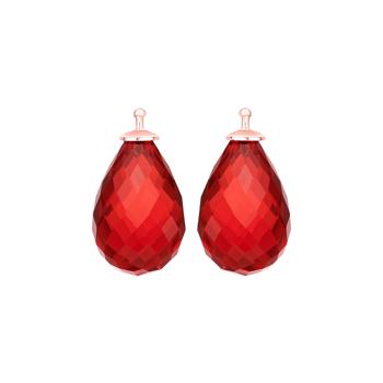 Glas facetteret farve20 m/rfg sølv - par, från Heinzendorff