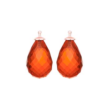 Glas facetteret farve68 m/rfg sølv - par, från Heinzendorff