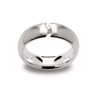 925/- Ring mat, dia. 0,03CT W-SI, från Bastian Inverun