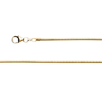 925/- Omega kæde Tonda karabin, fg 1,6 mm 42cm, från Bastian Inverun