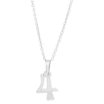 SIERSBØL sølv rhod. vedhæng 4 inkl. kæde, från Siersbøl