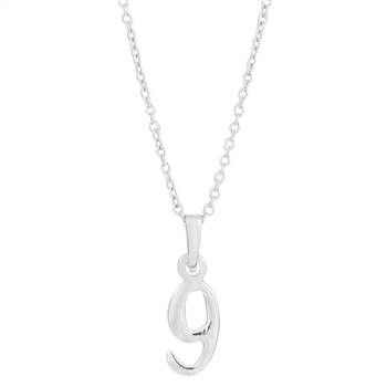 SIERSBØL sølv rhod. vedhæng 9 inkl. kæde, från Siersbøl