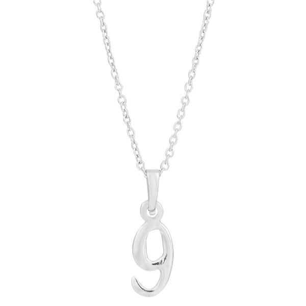 SIERSBØL sølv rhod. vedhæng 9 inkl. kæde, från Siersbøl