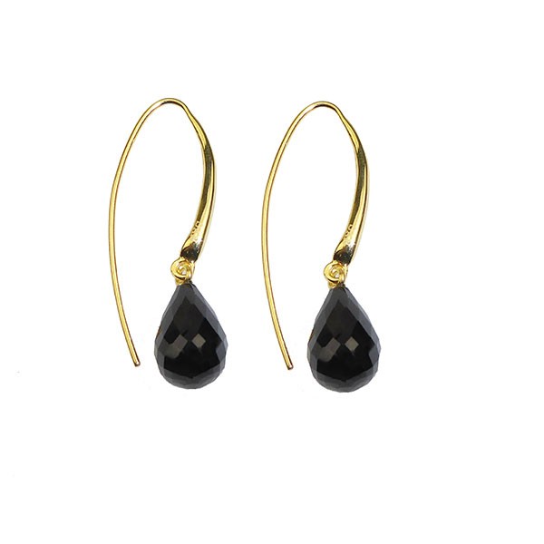 Øreringe - Forgyldt med Spinel 12x8mm Forgyldt pr.par, från San - Links of Joy