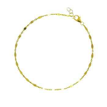 9kt armbånd & halskæde - Mirror kæde 17+1cm, fra San - Links of Joy