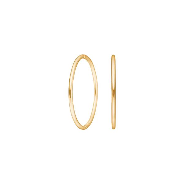 Forgyldt sølv creol 22 mm udvendigt, från Siersbøl