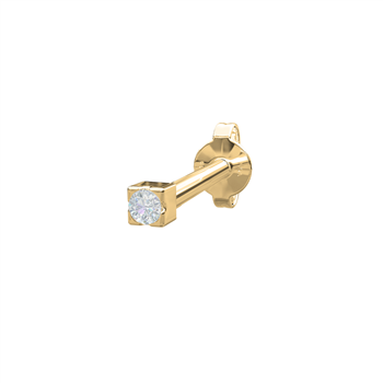 14kt. guldørestik m/1 dia 0,004ct 1,5mm PIERCE52 1, från Nordahl