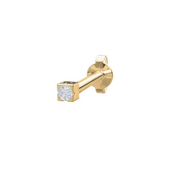 14kt. guldørestik m/1 dia 0,004ct 1,5mm PIERCE52 1, från Nordahl