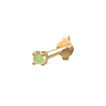 14kt. guldørestik peridot PIERCE52 1stk, från Nordahl