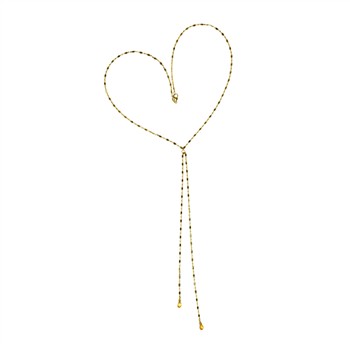 14kt halskæde m.Citrin 40cm, från San - Links of Joy
