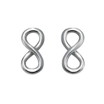 Rhod. sølvørestik ETERNITY52, uendelighedstegn, från Nordahl