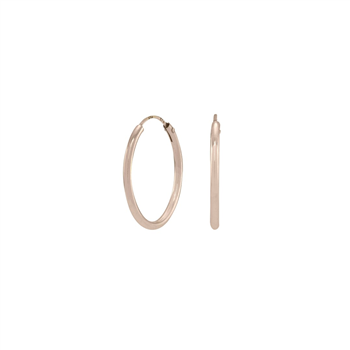 Rosa forgyldt sølv creol 20mm HOOPS52, från Nordahl