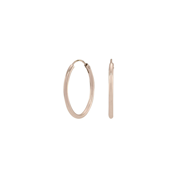 Rosa forgyldt sølv creol 20mm HOOPS52, från Nordahl