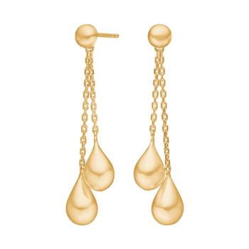 Forgyldt sølv ørehængere DROPS52, från Nordahl