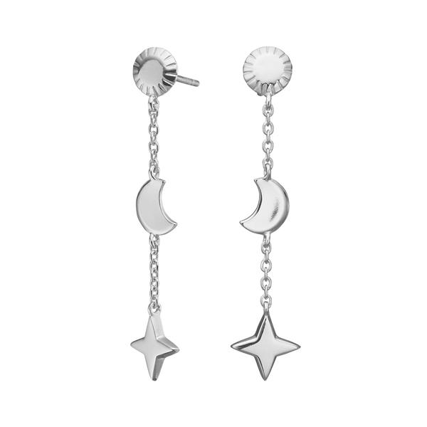 Rhd. sølv ørehængere UNIVERSE52, från Nordahl