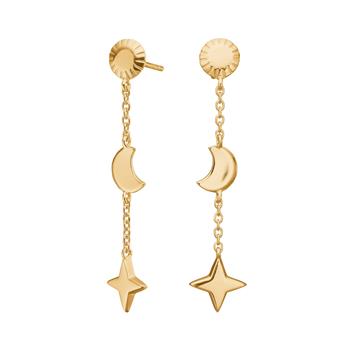 Forgyldt sølv ørehængere UNIVERSE52, från Nordahl