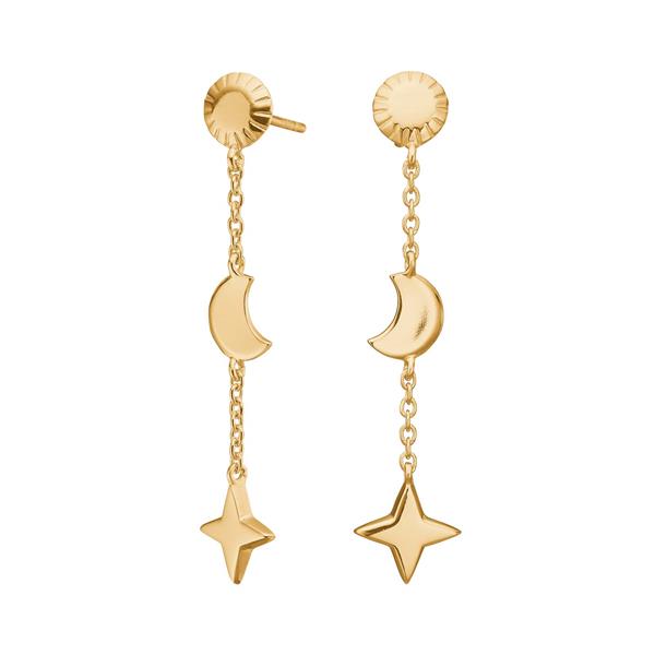 Forgyldt sølv ørehængere UNIVERSE52, från Nordahl