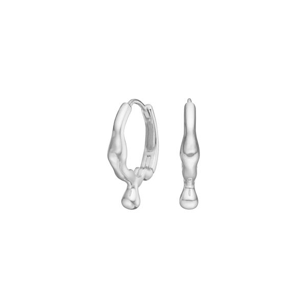 Rhd. sølv creoler FLUID52, från Nordahl