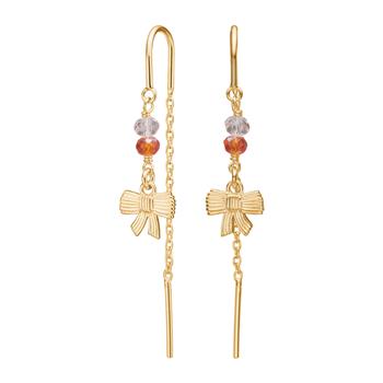 Forgyldt sølv ørehængere sløjfe BRODERIE52, från Nordahl