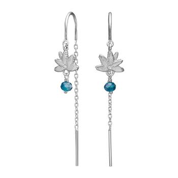 Rhd. sølv ørehængere blå blomst BRODERIE52, från Nordahl