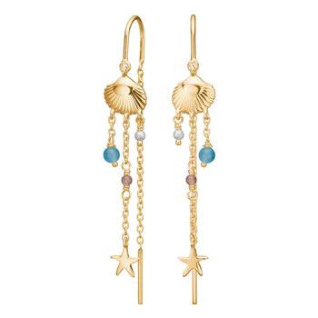 Forgyldt sølv ørehængere SEASIDE52, från Nordahl