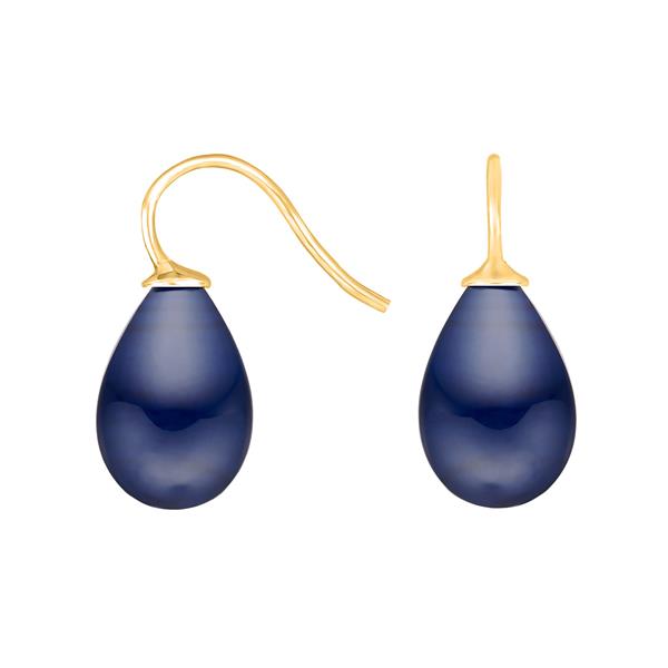 Forg. sølvøreh. m/bøhmisk kvartsglas farve84, från Heinzendorff