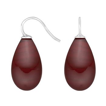 Rhod. sølvøreh. m/bøhmisk kvartsglas farve84, från Heinzendorff