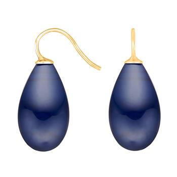 Forg. sølvøreh. m/bøhmisk kvartsglas farve84, från Heinzendorff