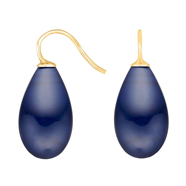 Forg. sølvøreh. m/bøhmisk kvartsglas farve84, från Heinzendorff