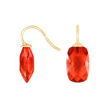 Forg. sølvøreh. m/glas facetteret farve20, från Heinzendorff