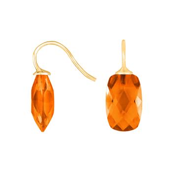 Forg. sølvøreh. m/glas facetteret farve68, från Heinzendorff