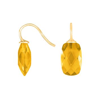 Forg. sølvøreh. m/glas facetteret farve70, från Heinzendorff