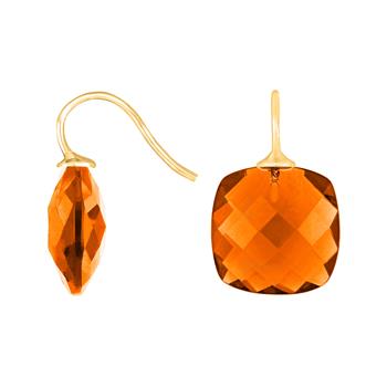 Forg. sølvøreh. m/glas facetteret farve68, från Heinzendorff