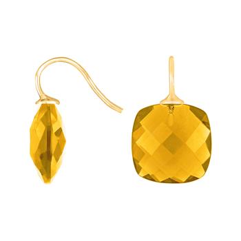 Forg. sølvøreh. m/glas facetteret farve70, från Heinzendorff