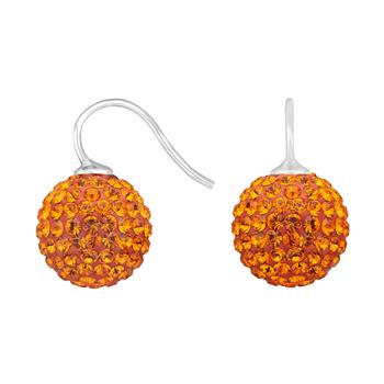 Rhod. sølvøreh. pavékugle m/Krg farve68, från Heinzendorff