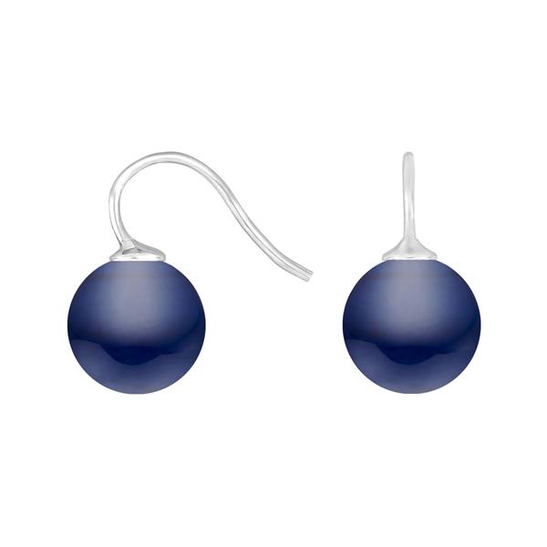 Rhod. sølvøreh. m/bøhmisk kvartsglas kugle 12mm, från Heinzendorff