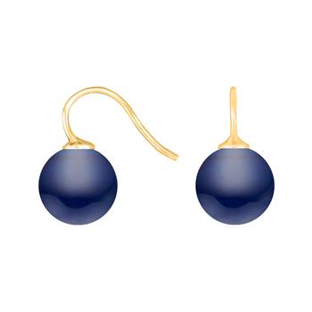 Forg. sølvøreh. m/bøhmisk kvartsglas kugle 12mm, från Heinzendorff