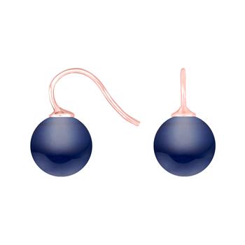 Rosaforg. sølvøreh. m/bøhmisk kvartsglas kugle 12mm, från Heinzendorff