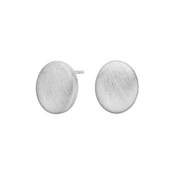 Rhod. sølv mat system-ørestikker Anja 13x16mm, från Heinzendorff