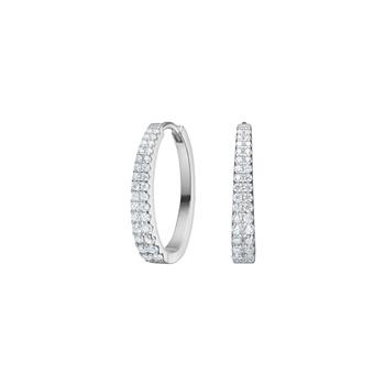 Rhd. sølv creoler small RUNANOR, från Joanli Nor