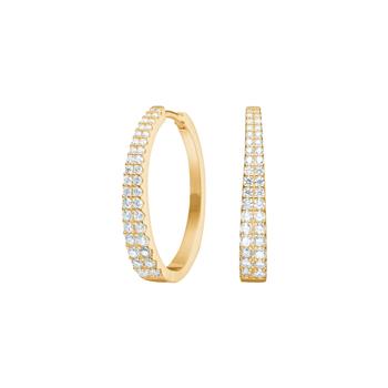 Forgyldt sølv creoler large RUNANOR, från Joanli Nor