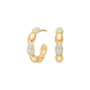 Forgyldt sølv creoler REBECCANOR, från Joanli Nor