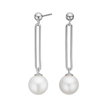 Rhd. sølv ørehængere PEARLY52, från Nordahl