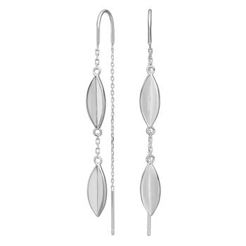 Rhd. sølv ørehængere LEAVES52, från Nordahl